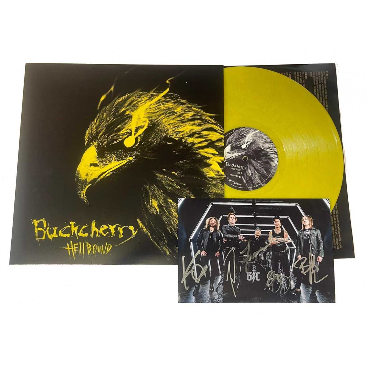 Buckcherry - 'Hellbound' SIGNED Yellow Vinyl w/ Unique Yellow Cover